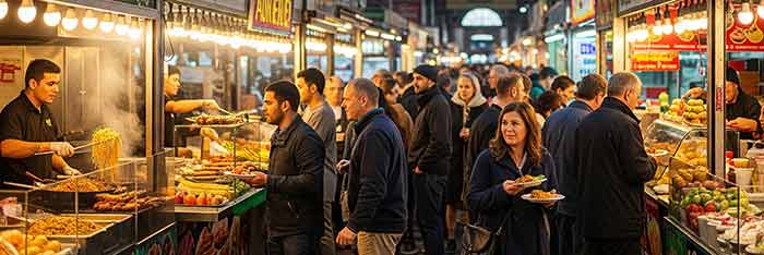 Victoria market street food Melbourne